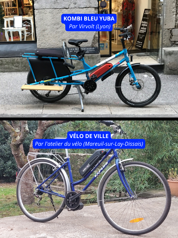 Vélo de ville électrifié avec un kit