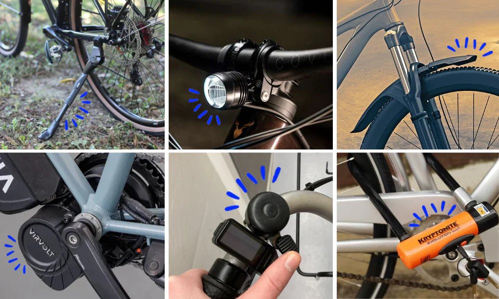 Quels accessoires pour équiper votre vélo électrique ? - VIRVOLT