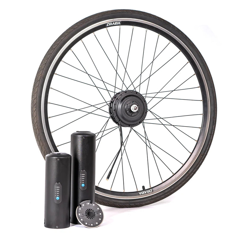 Moteur dans la roue avant du kit d’électrification Virvolt 500