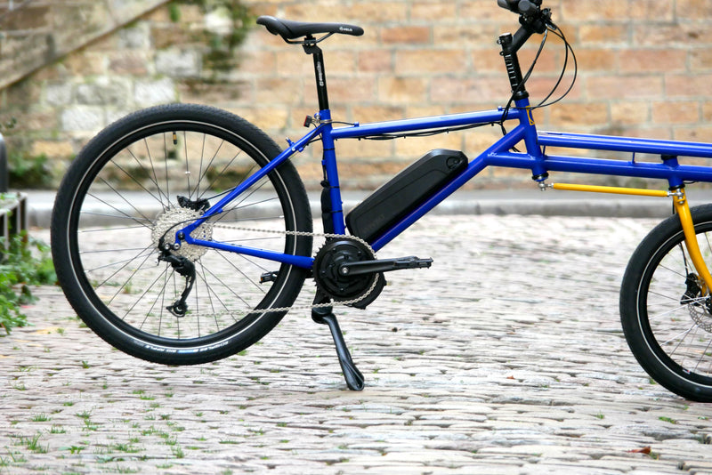 Vélo cargo biporteur équipé du kit moteur pédalier Virvolt 900