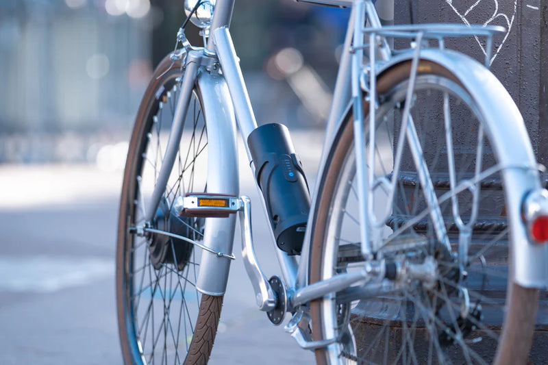 Vélo Ortler équipé du kit Virvolt 500 avec moteur roue avant